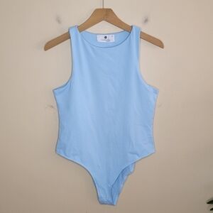 Everyday Chic Boutique | Light Blue Tank Top Bodysuit Size Large